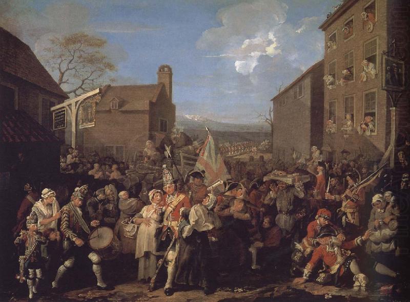 William Hogarth March to Finchley china oil painting image